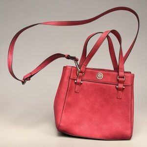 Anne Klein Orange Satchel 🧡 Leather Crossbody Strap MSRP $98